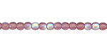 Czech Glass Matte Amethyst AB Round 4mm