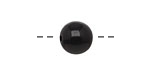 Tagua Nut Midnight Round 11-12mm