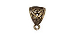 Antique Brass (plated) Large Filigree Bail 12x18mm