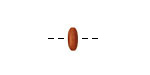 Tagua Nut Caramel Large Hole Rondelle 3x8mm
