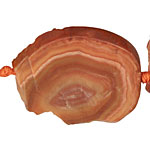 Banded Red Agate Freeform Pieces Graduated 29-50x20x44mm