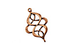 Ezel Findings Antique Copper Elegant Twist Pendant 17x27mm