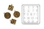 Vintaj DecoEtch Die Handwriting Numbers 2 3/8" x 2 5/8"
