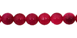 Ruby Red Agate Faceted Round 8mm