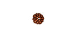 TierraCast Antique Copper (plated) Tiffany Bead Cap 8mm