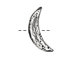 Green Girl Pewter Crescent Button 31x15mm