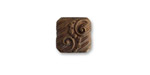 Vintaj Natural Brass Swirling Button Decorivet 7mm