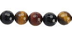 Tiger Eye (multi) Faceted Round 10mm