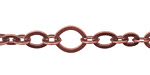 Antique Copper (plated) Horse Eye & Flat Oval Chain