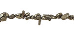 Golden Pyrite (silver tone) Chips