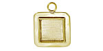 Brass Lipped Square Bezel 19mm