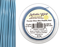 Artistic Wire Powder Blue 20 gauge, 15 yards
