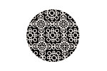 Lillypilly Black Baroque Anodized Aluminum Disc 25mm, 22 gauge
