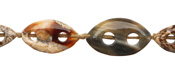 Wooden Jasper Drilled Horse Eye 18-22x9-11mm