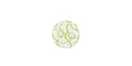 Lillypilly Lime Green Cherry Blossom Anodized Aluminum Disc 11mm, 24 gauge
