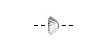 Nunn Design Sterling Silver (plated) Limpet Bead Cap 5x11mm
