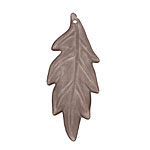 Lucite Smoke Ridged Leaf 18x42mm