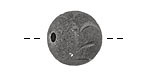 Gunmetal Crescent Moon Round 18mm