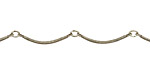 Antique Silver (plated) Twisted Arch Bar Chain