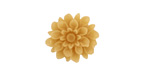 Transparent Light Brown Lucite Dahlia Flower Cabochon 16mm