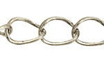 Antique Silver (plated) X-Large Oval Curb Chain