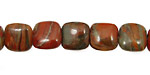 Gray Rainbow Jasper Puff Square 10mm