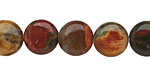 Red Creek Jasper Puff Coin 12mm