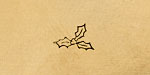 Holly Metal Stamp 6mm