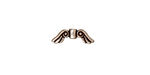 TierraCast Antique Silver (plated) Small Angel Wings 5x14mm