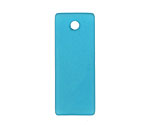 Peacock Blue Recycled Glass Bottle Curve Rectangle 14x35mm