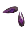 Violet Faceted Flat Teardrop 7x18mm