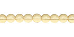 Czech Glass Light Topaz Round 6mm