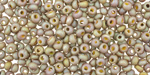 TOHO Opaque Rainbow Frosted Khaki Magatama 3mm Seed Bead