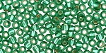 TOHO Frosted Dark Peridot (with Silver Lining) Round 6/0 Seed Bead