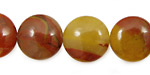 Rainbow Agate Puff Coin 16mm