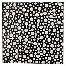 Lillypilly Black Scattered Dots Anodized Aluminum Sheet 3"x3", 22 gauge