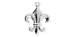 Nunn Design Sterling Silver (plated) Fleur Charm 17x23mm