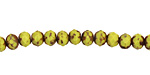 Czech Glass Mustard Seed Fire Polished Rondelle 4x5mm