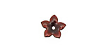 C-Koop Enameled Metal Wisteria Purple Small 5 Pedal 12mm
