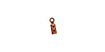 Antique Copper (plated) Foldover Crimp End 8x2.5mm