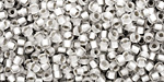 TOHO Crystal (with Frosted Silver Lining) Round 8/0 Seed Bead
