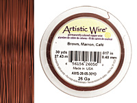 Artistic Wire Brown 26 gauge, 30 yards