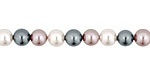 Winter Shell Pearl Mix Round 6mm