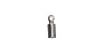 Antique Silver (plated) Fold Over Crimp End 11x4mm