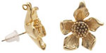 Ezel Findings Gold (plated) Aster Earring 17mm