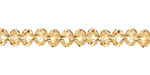 Light Topaz Crystal Faceted Rondelle 6mm