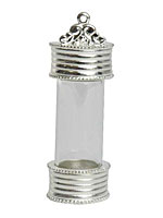 Nunn Design Sterling Silver (plated) Glass Keepsake Pendant 59x20mm
