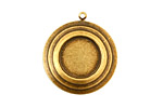 Stampt Antique Brass Stacked Circles Round Setting 13mm