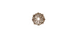 TierraCast Antique Silver (plated) Oasis Rondelle 3x8mm