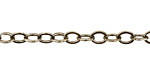 Antique Silver (plated) Flat Oval Cable Chain